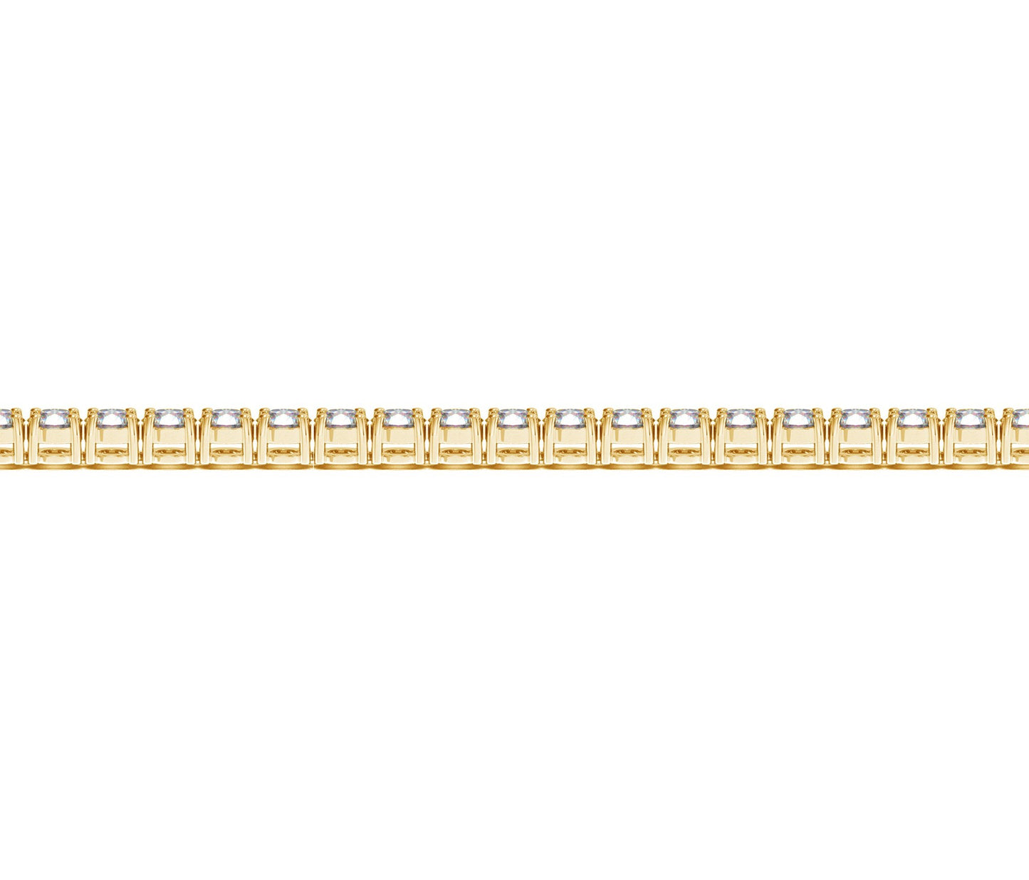 Lab Grown Round Diamond Tennis Bracelet in 14k Yellow Gold(5 cctw F/G VS2/SI1)
