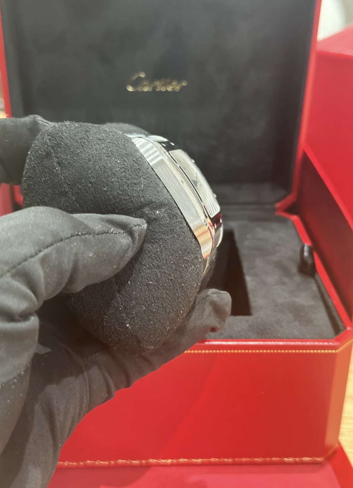 2022 Cartier Santos L White Dial